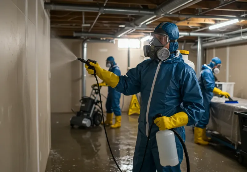 Basement Sanitization and Antimicrobial Treatment process in Cleveland, AL